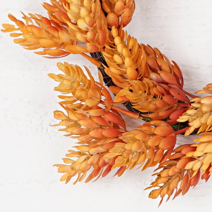 31636 - 10in Wreath - Mixed Orange Hops - 6/48pcs - HER Home Design Boutique